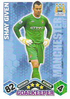 Shay Given Manchester City 2009/10 Topps Match Attax #200